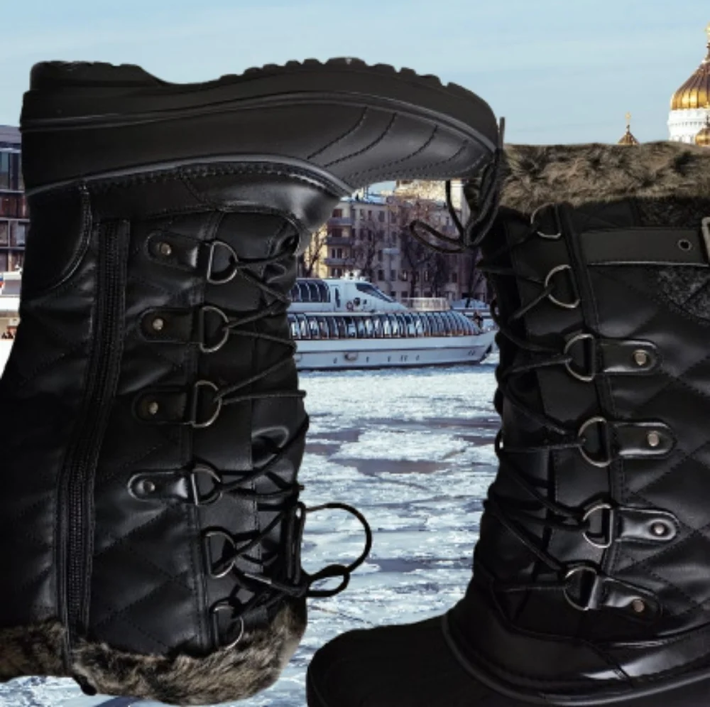 📣 Dream Pairs Non-Slip Warm  Lined Mid Calf Winter Snow Boots 👢 Size 🔟 NWOT